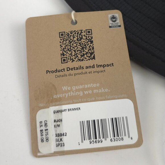 Patagonia Quandary Brimmer Hat Black Unisex NWT - Picture 9 of 10